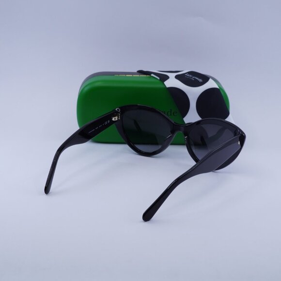 Kate Spade JUNI/G/S PEARL 0807 9O Cat Eye Sunglasses – Black/Grey - Picture 6 of 11